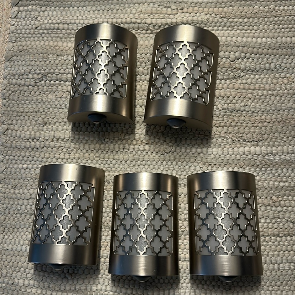 5 LED 5W plug-in nightlight Moroccan Brushed Nickel